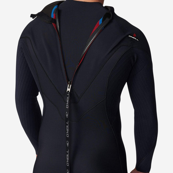 HyperFire 3/2 Back Zip Steamer Wetsuit - Black