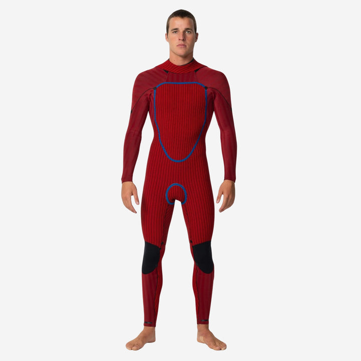 HyperFire 3/2 Back Zip Steamer Wetsuit - Black