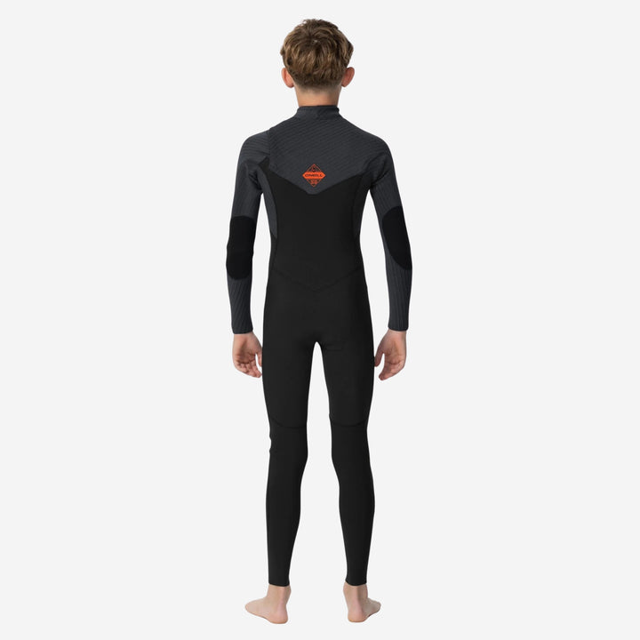 Boys HyperFire 4/3 Chest Zip Steamer Kids Wetsuit