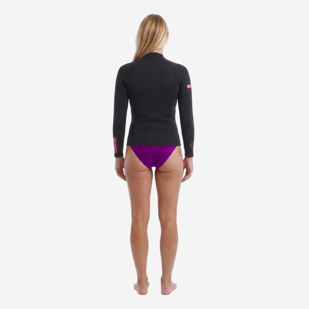 Wahine 1.5mm Front Zip Long Sleeve Wetsuit Top