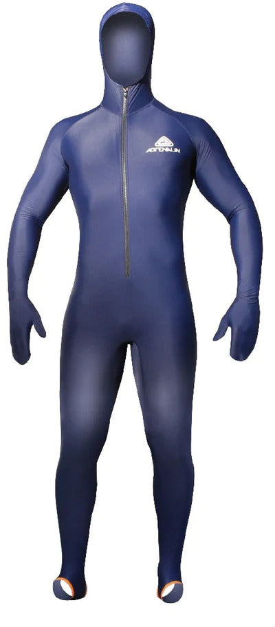 Hooded Lycra Stinger Suit - Navy Blue