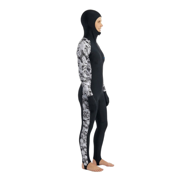 Enviro-Suit Hooded Lycra Stinger Suit - Black/White