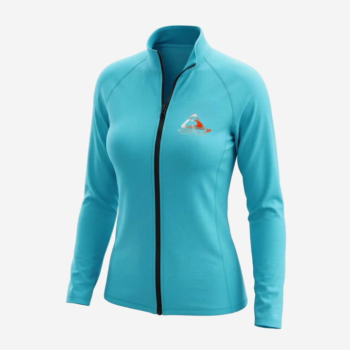 Womens 2P Thermo Shield Long Sleeve Zip Thermal Rashie