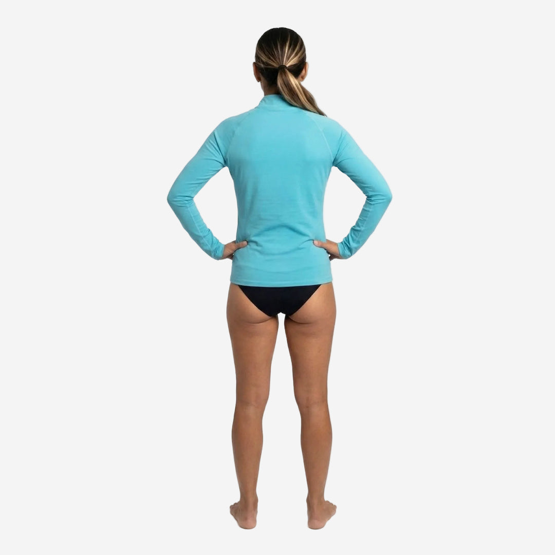 Womens 2P Thermo Shield Long Sleeve Zip Thermal Rashie