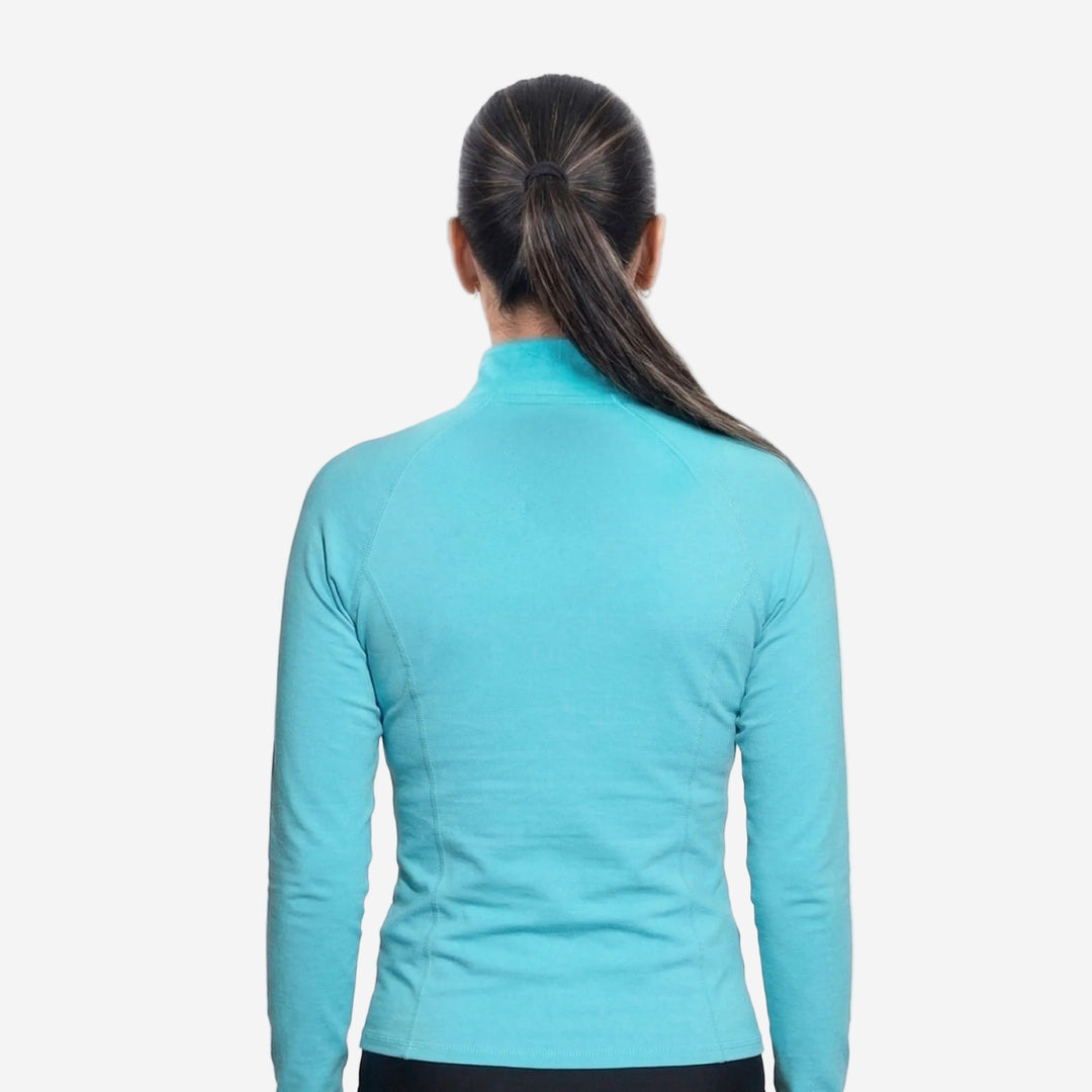 Womens 2P Thermo Shield Long Sleeve Zip Thermal Rashie