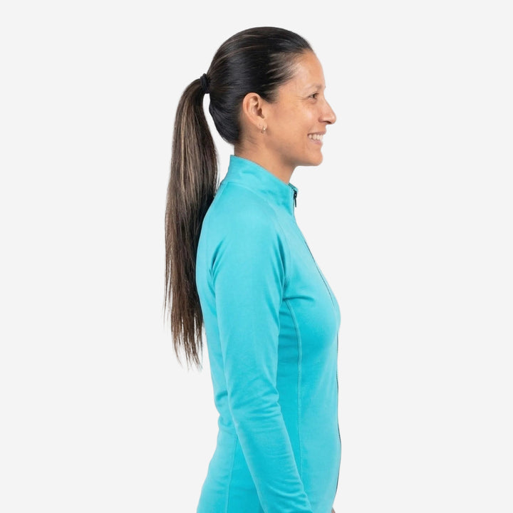 Womens 2P Thermo Shield Long Sleeve Zip Thermal Rashie