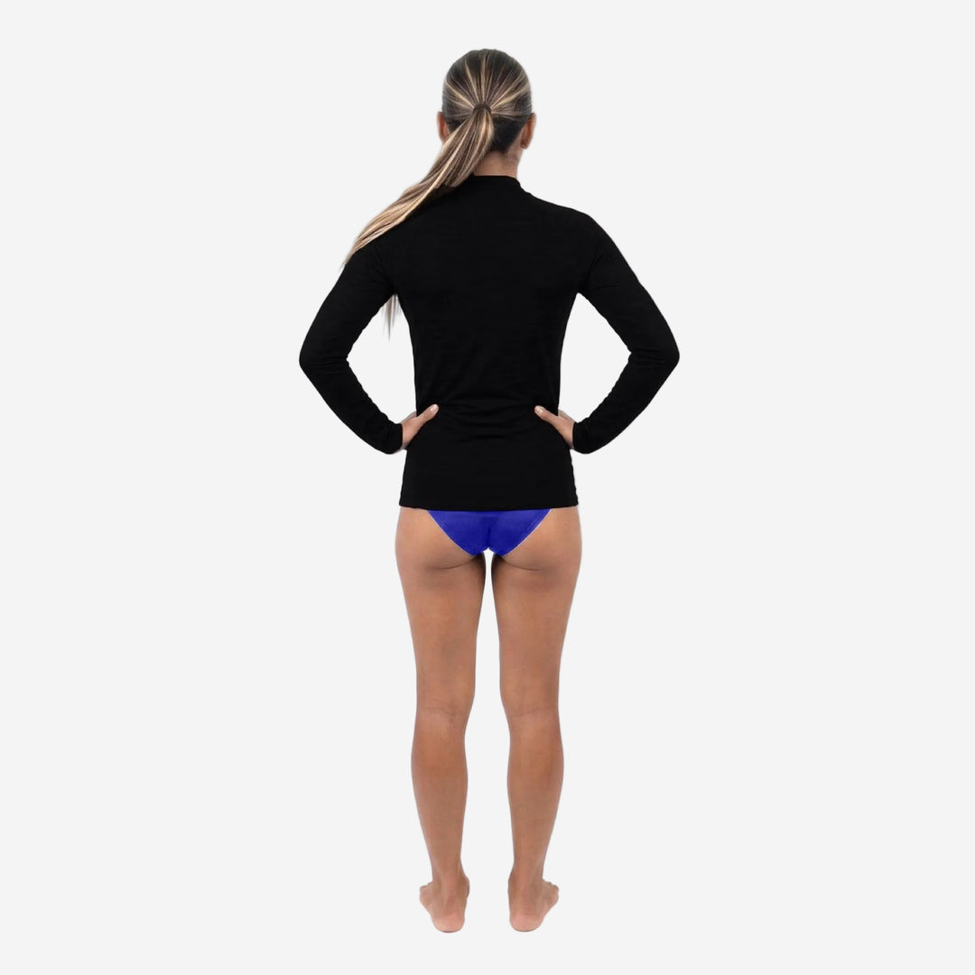 Womens 2P Thermo Shield Long Sleeve Zip Thermal Rashie