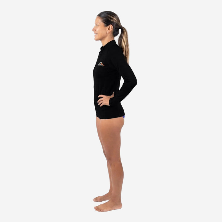 Womens 2P Thermo Shield Long Sleeve Zip Thermal Rashie