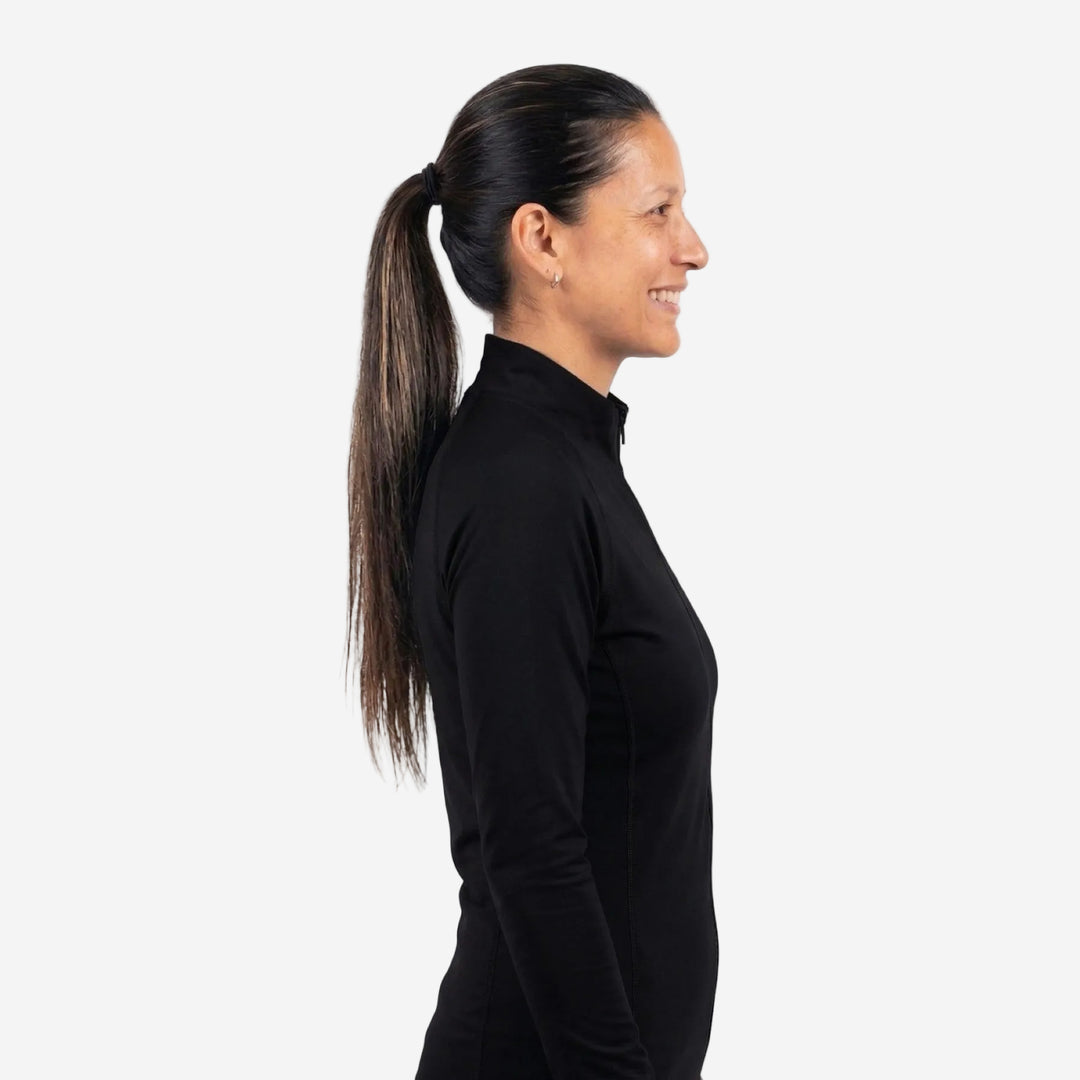 Womens 2P Thermo Shield Long Sleeve Zip Thermal Rashie