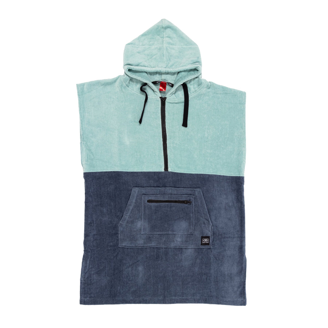 Youth Horizon Zip-Neck Hooded Poncho Kids Towel