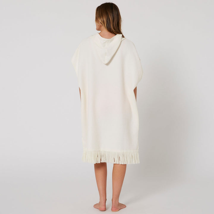 Ladies Waffle Hooded Poncho Towel