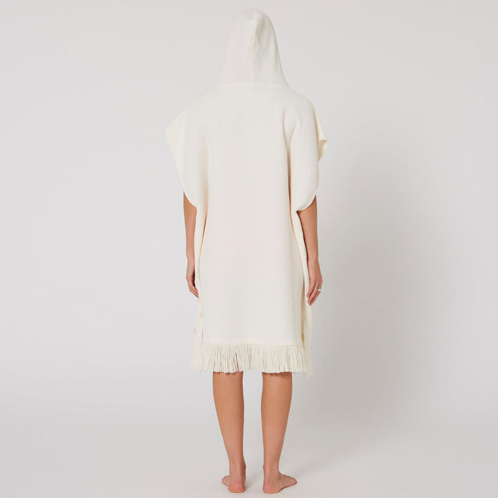 Ladies Waffle Hooded Poncho Towel