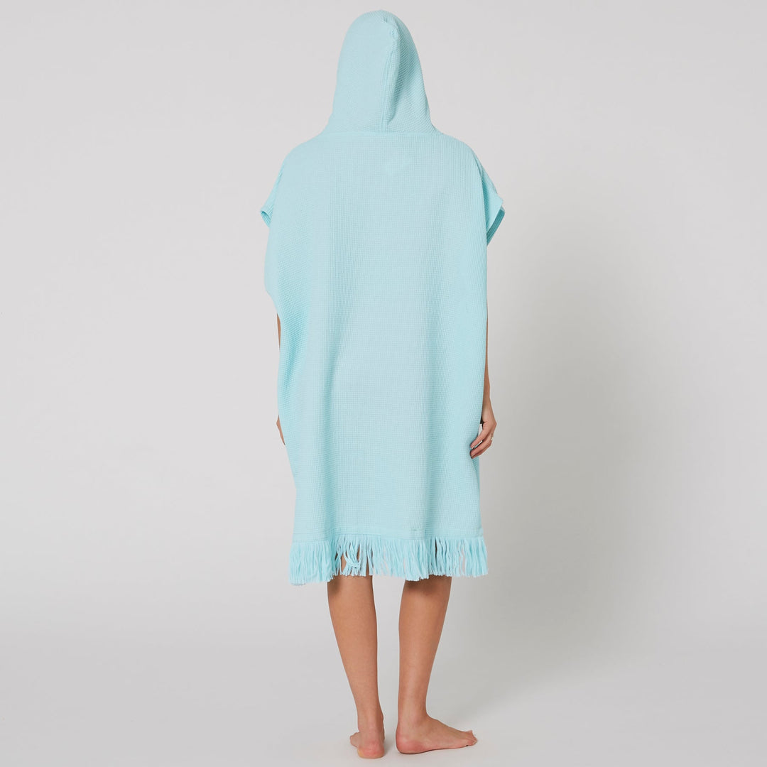 Ladies Waffle Hooded Poncho Towel