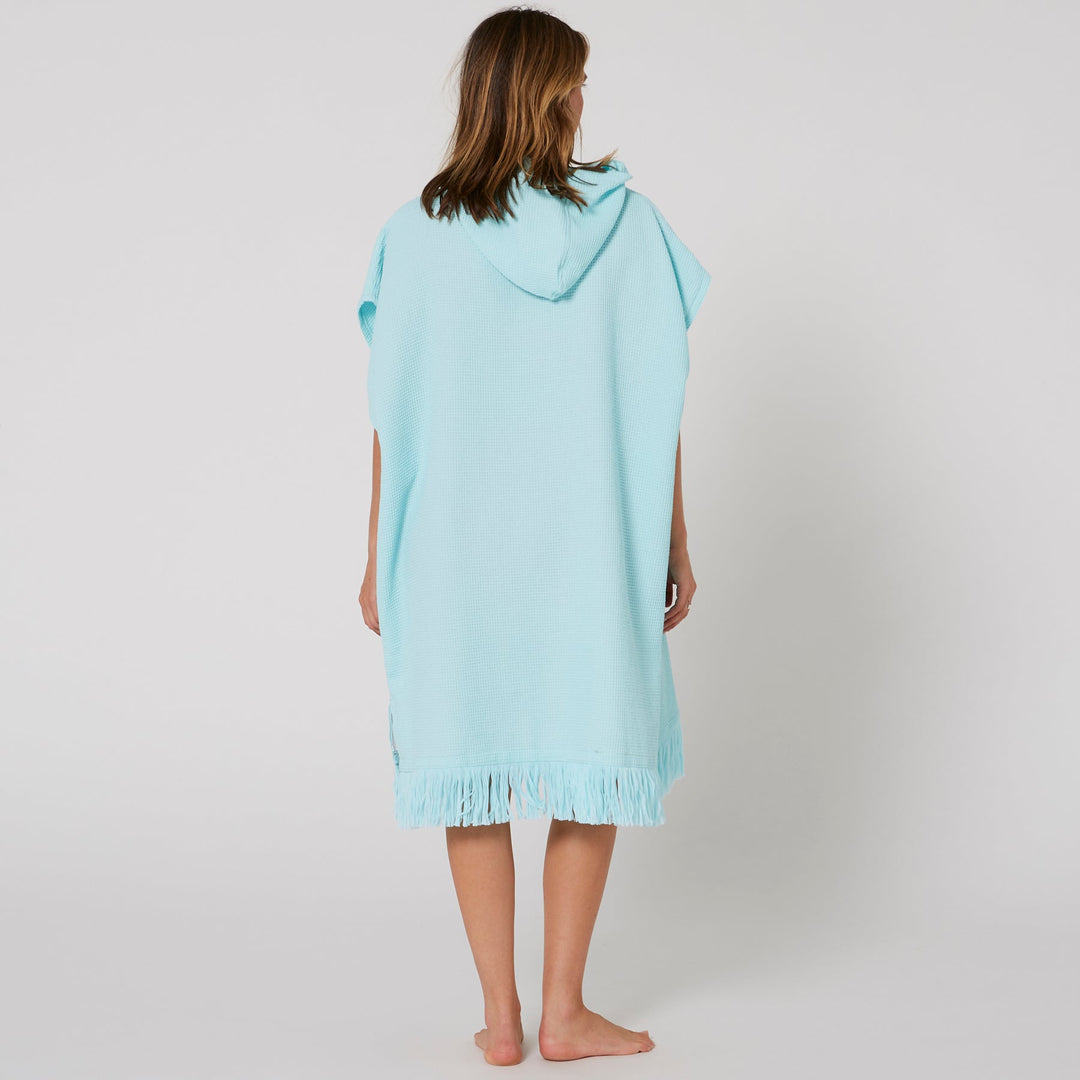 Ladies Waffle Hooded Poncho Towel