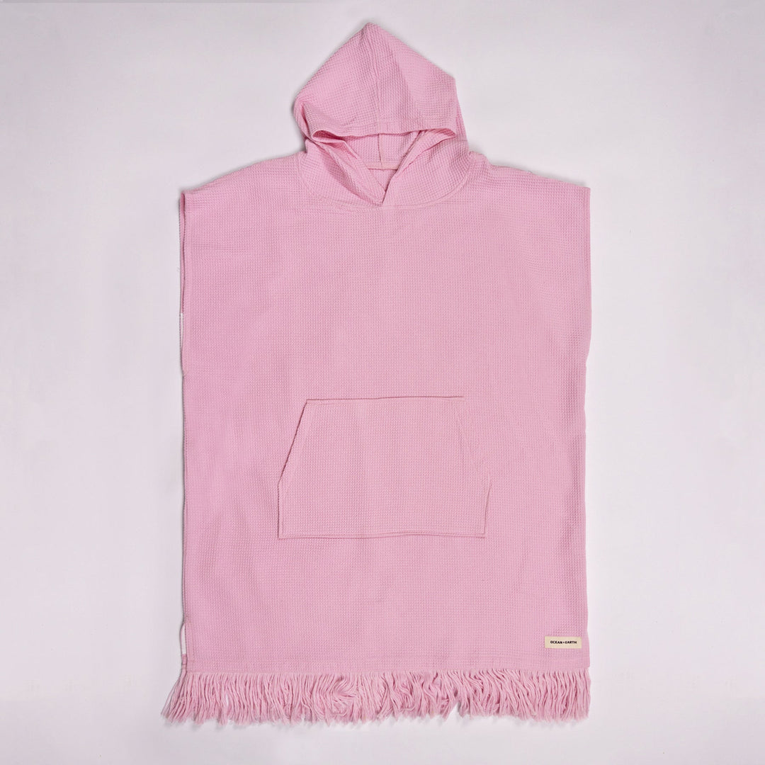 Ladies Waffle Hooded Poncho Towel