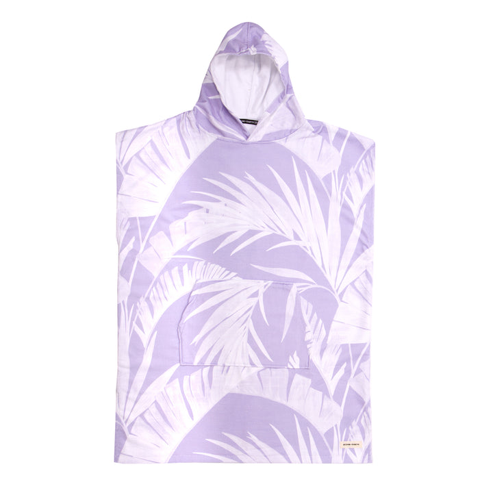 Ladies Bliss Hooded Poncho - Pale Violet
