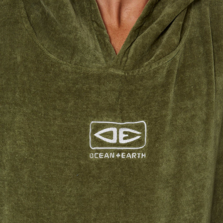 Mens Corp Hooded Towel Poncho