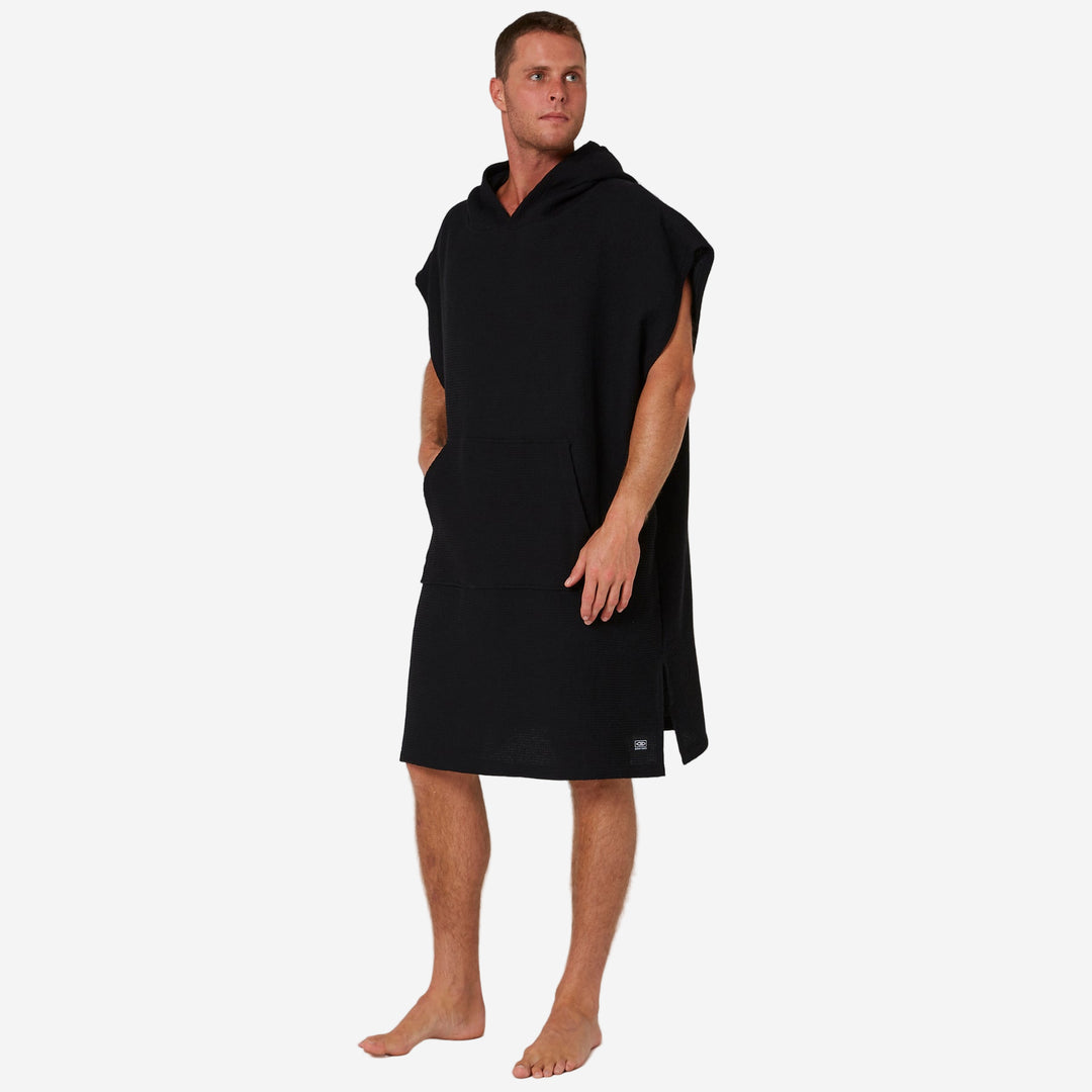 Mens Waffle Poncho