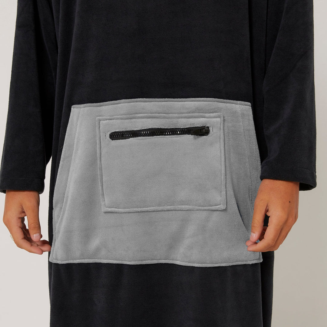 Surf Essentials Long Sleeve Poncho Hooded Towel