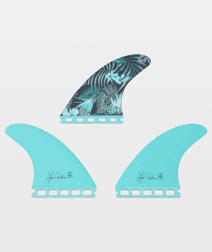 Lisa Andersen Jungle Thruster Fin Set - Seafoam Green
