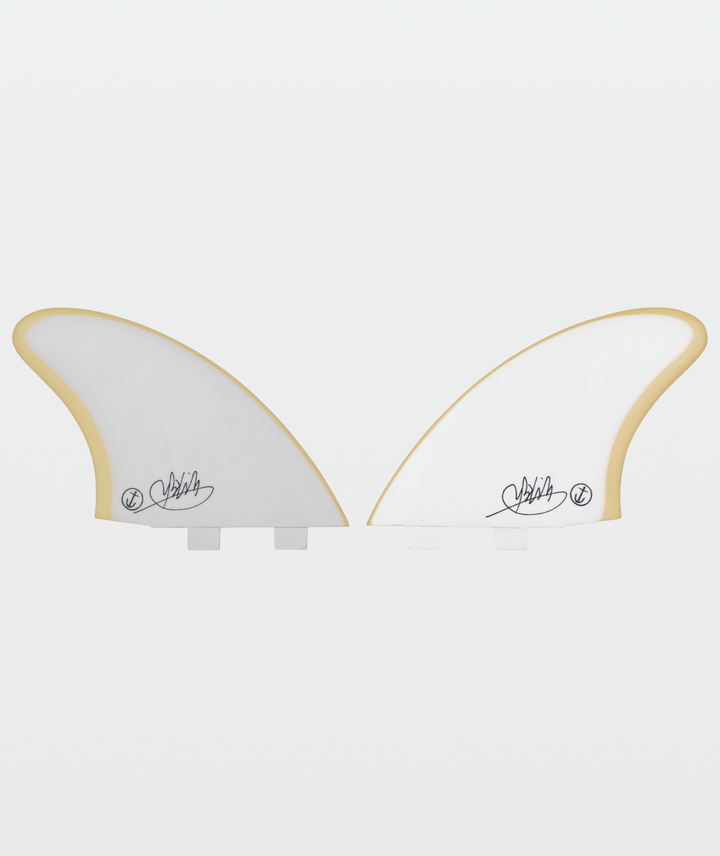Mikey February Keel Twin Fins - White