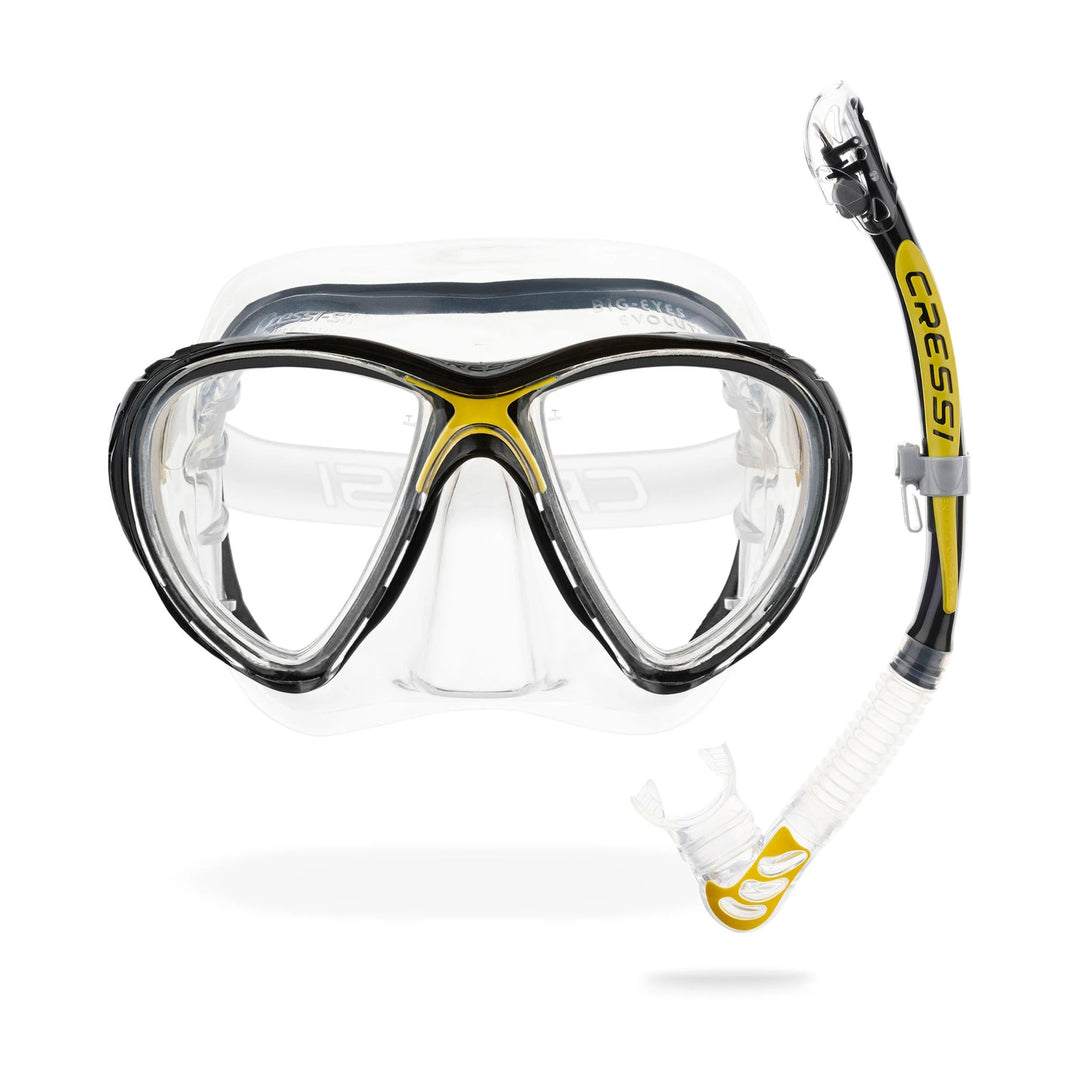 Big Eyes Evo + Alpha Ultra Dry Snorkeling Set