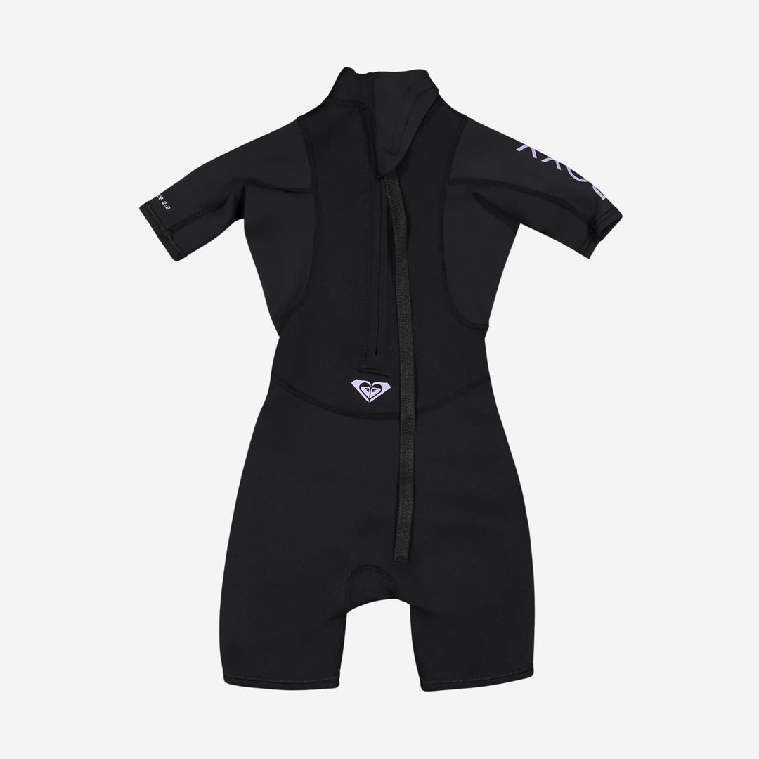 Girls Prologue 2/2 Back Zip Short Sleeve Kids Springsuit Wetsuit
