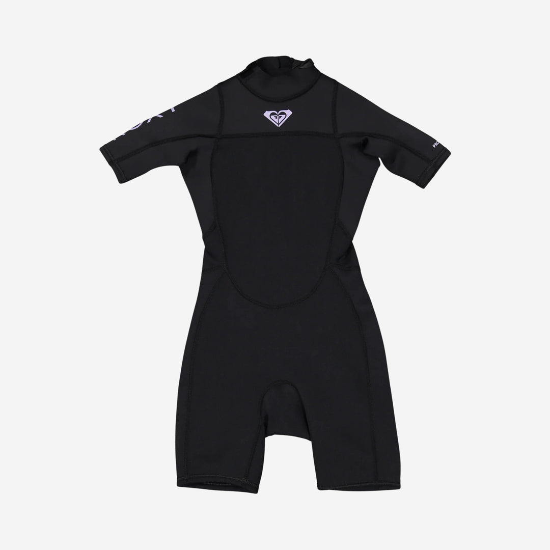 Girls Prologue 2/2 Back Zip Short Sleeve Kids Springsuit Wetsuit