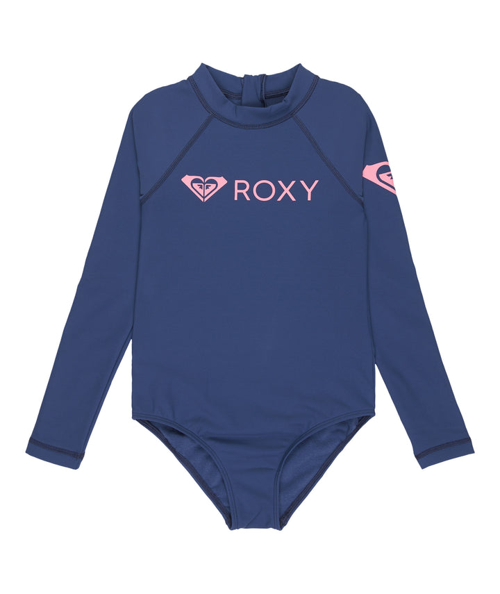 Girls Heater Back Zip Long Sleeve Kids Onesie