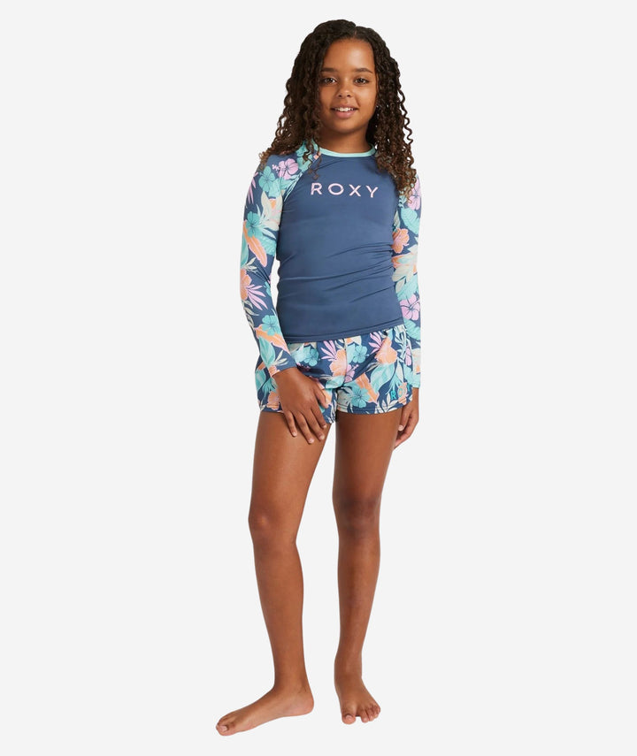 Girls Active Long Sleeve Kids Rash Vest