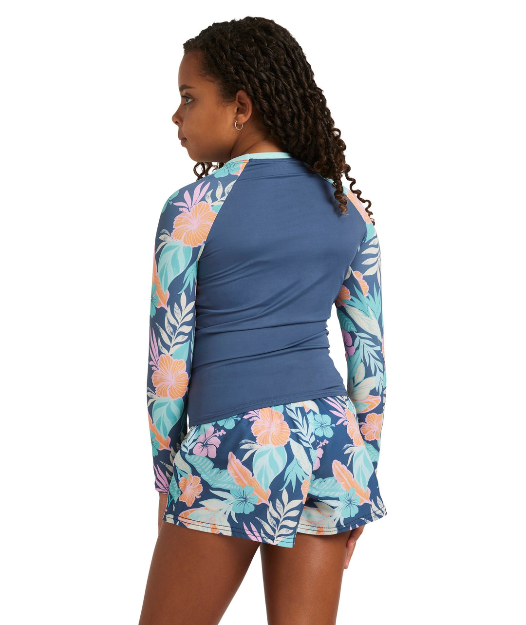 Girls Active Long Sleeve Kids Rash Vest