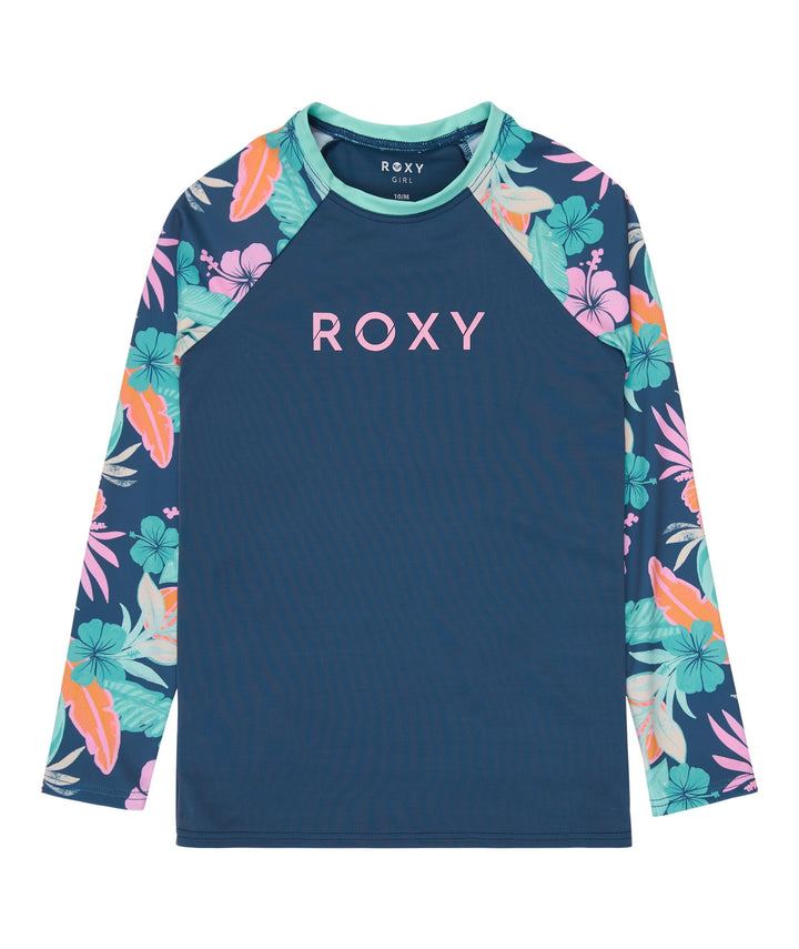 Girls Active Long Sleeve Kids Rash Vest