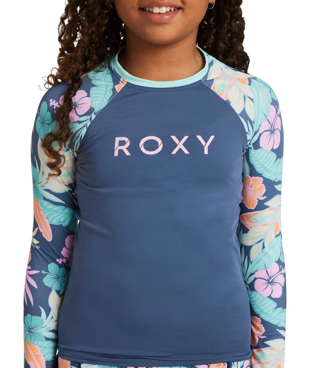 Girls Active Long Sleeve Kids Rash Vest