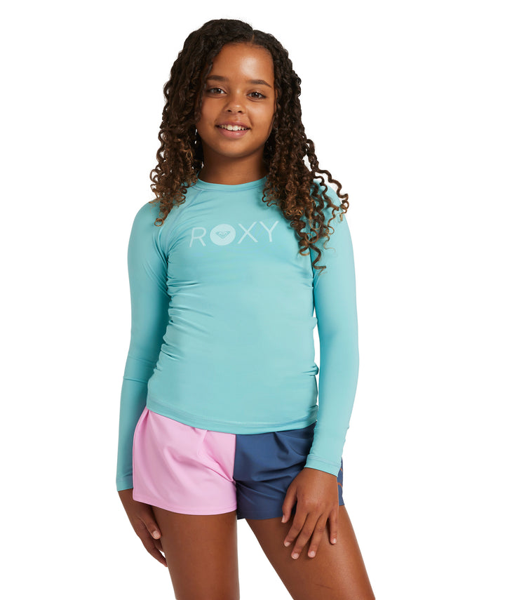 Girls Essential Long Sleeve Kids Rash Vest