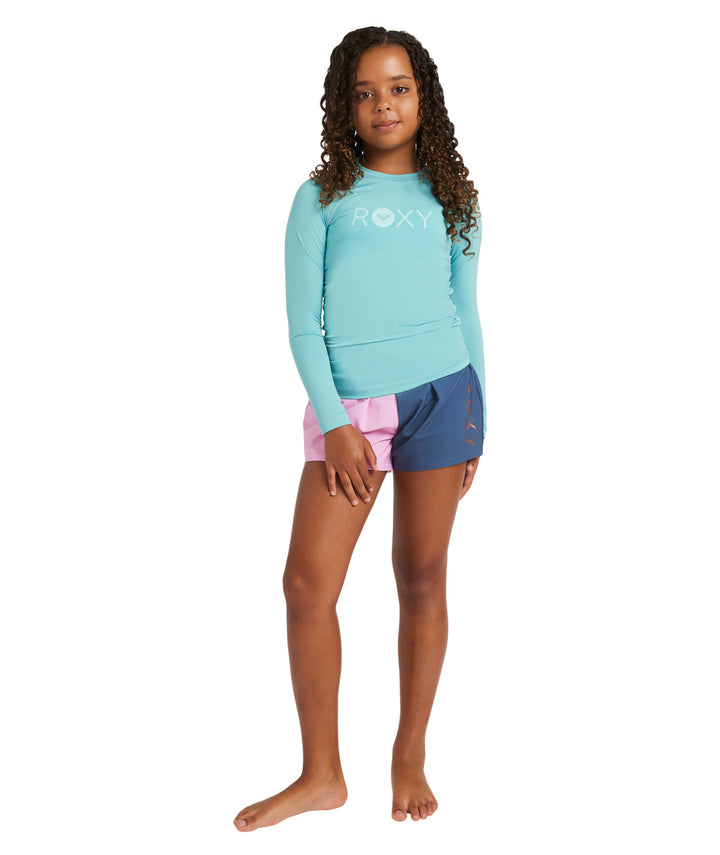 Girls Essential Long Sleeve Kids Rash Vest