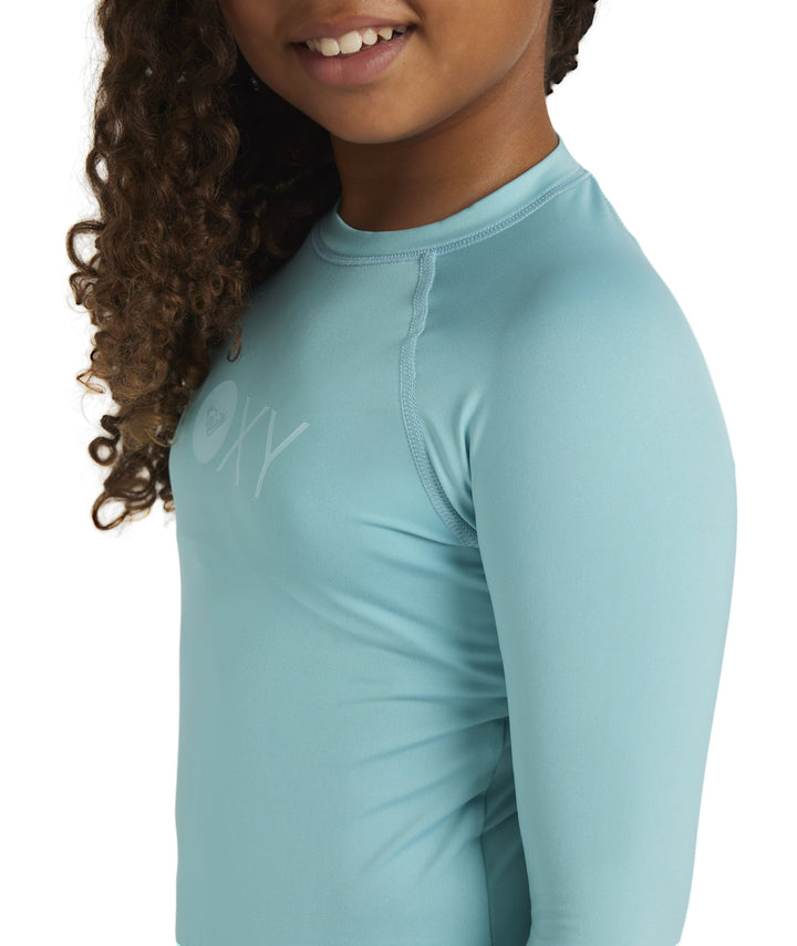 Girls Essential Long Sleeve Kids Rash Vest