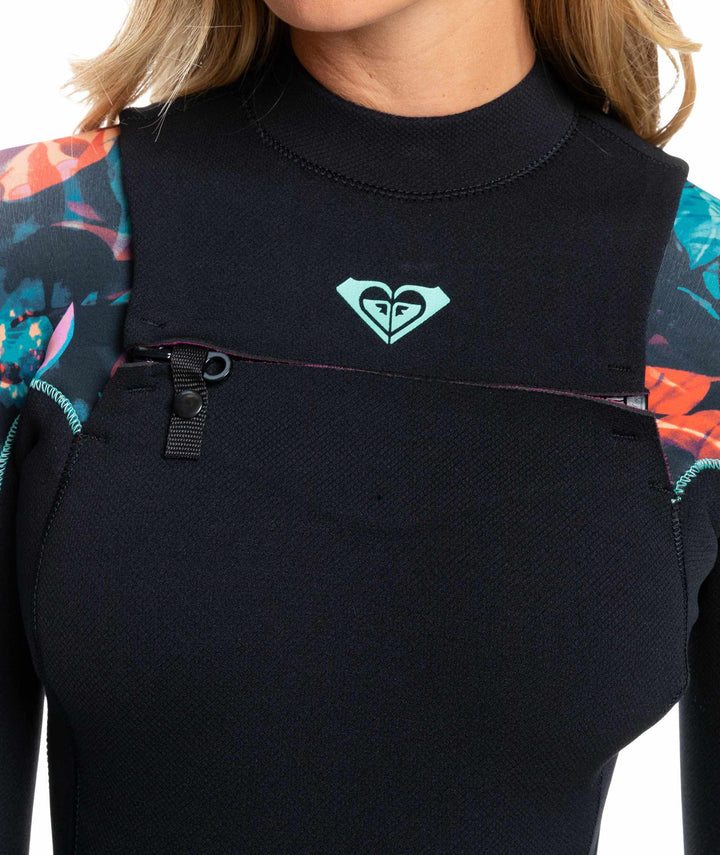 Elite 4/3 Chest Zip Steamer Wetsuit - Anthracite Leaf