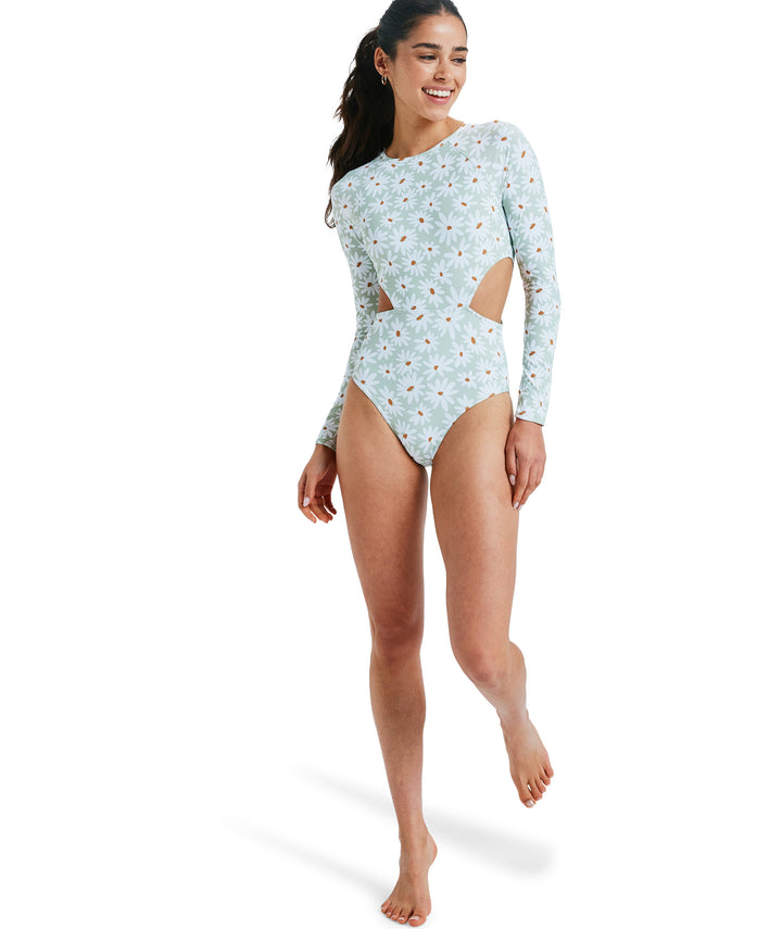 Dream Floral Long Sleeve Onesie Surfsuit