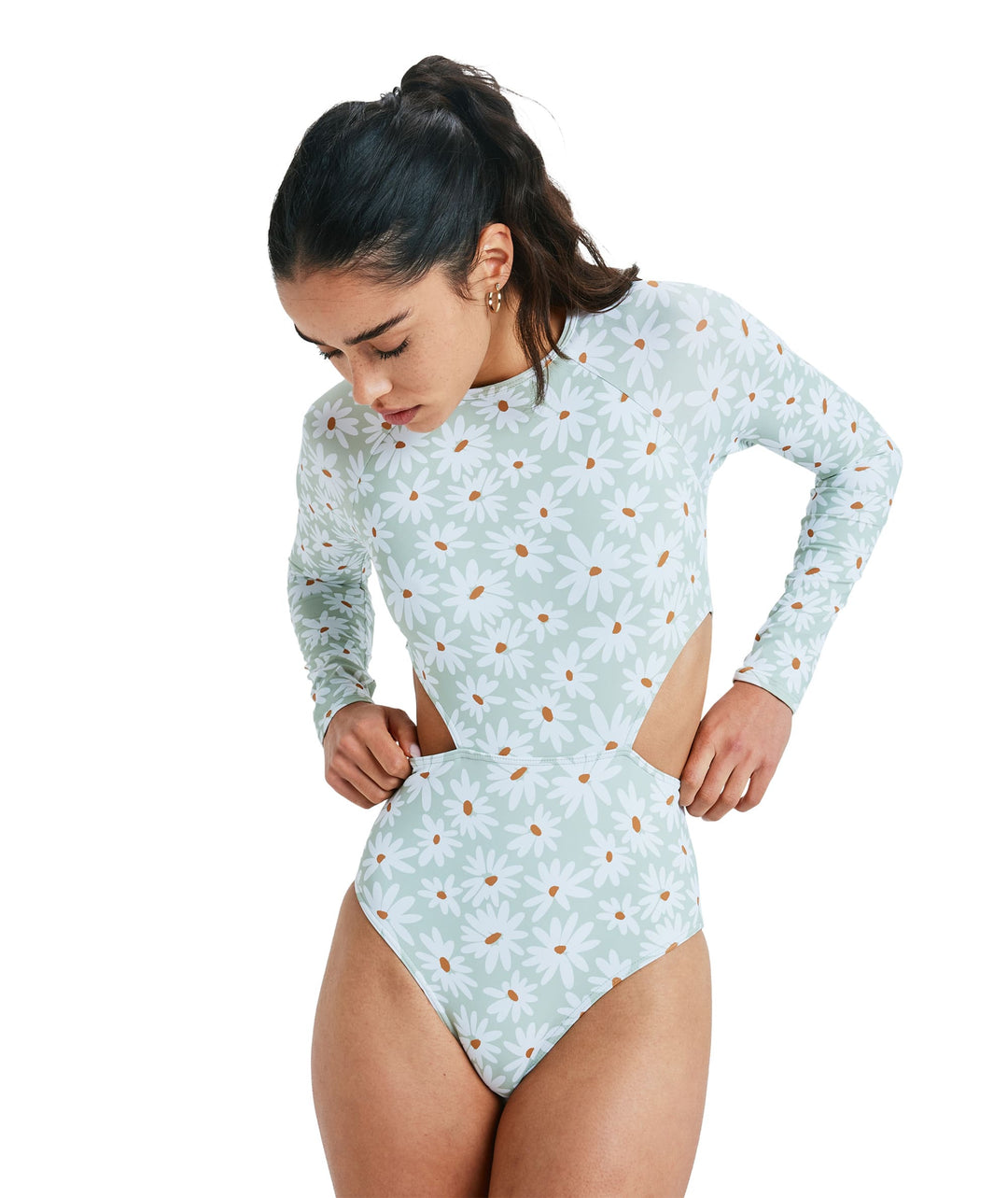 Dream Floral Long Sleeve Onesie Surfsuit