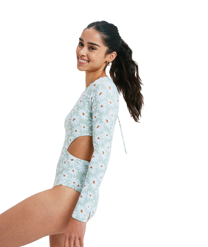 Dream Floral Long Sleeve Onesie Surfsuit
