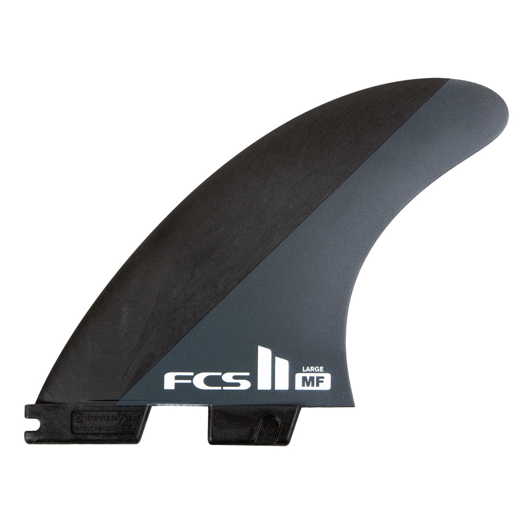 FCS II Mick Fanning Neo Carbon Large Black/Charcoal Tri Fin Set