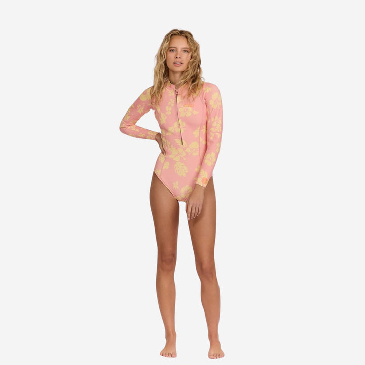Summer Seas Cheeky Front Zip Long Sleeve Springsuit Wetsuit
