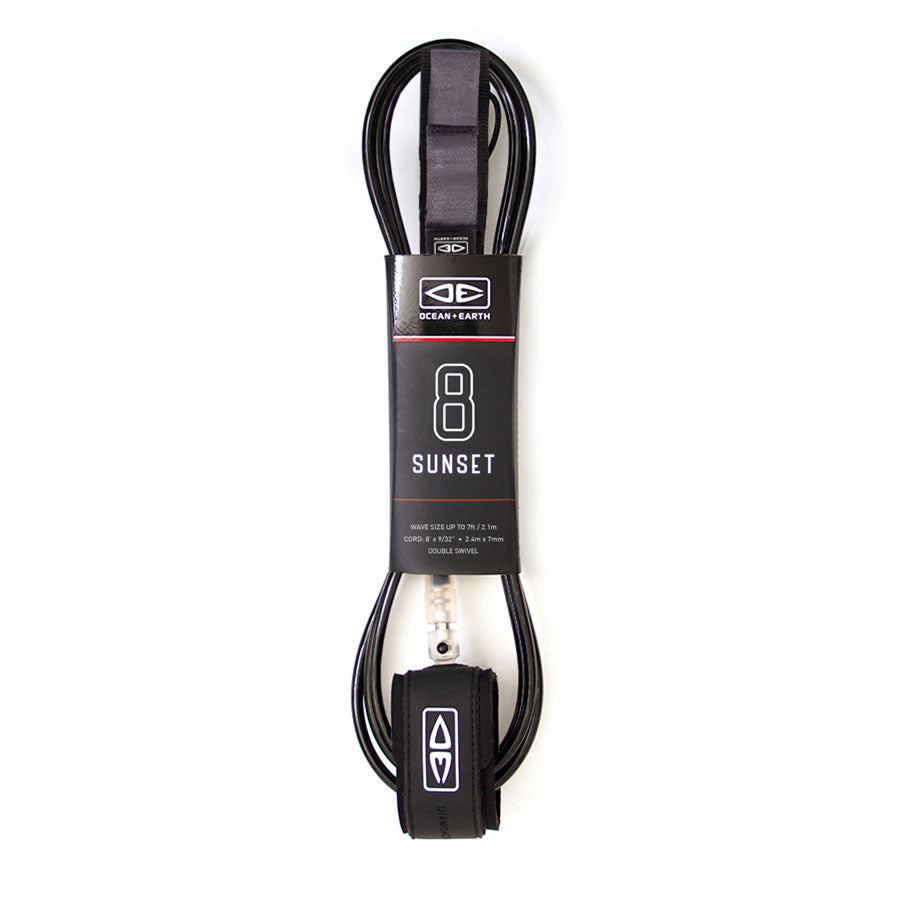 Surfboard Leash | Diamond Flex Sunset - 8ft | Ocean and Earth