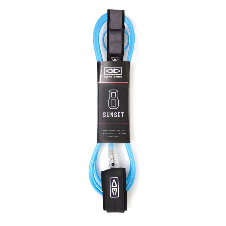 Surfboard Leash | Diamond Flex Sunset - 8ft | Ocean and Earth