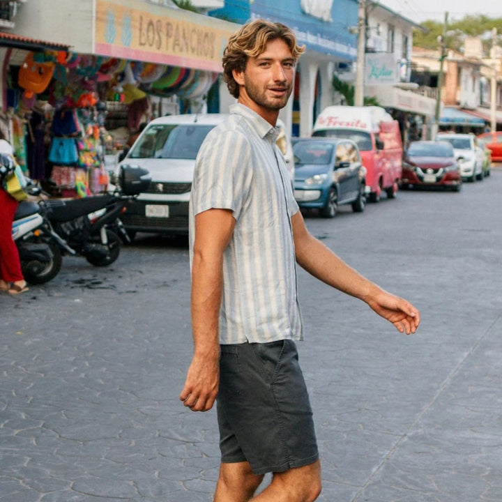 Grad Stripe Short Sleeve Shirt
