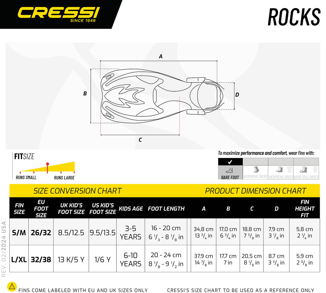 Rocks Junior Fins