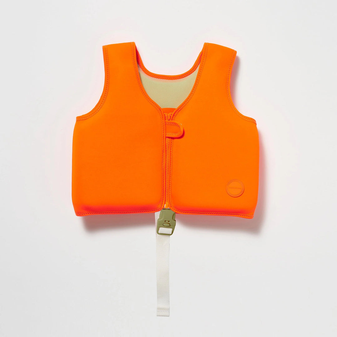 Swim Vest Sonny the Sea Creature - Neon Orange