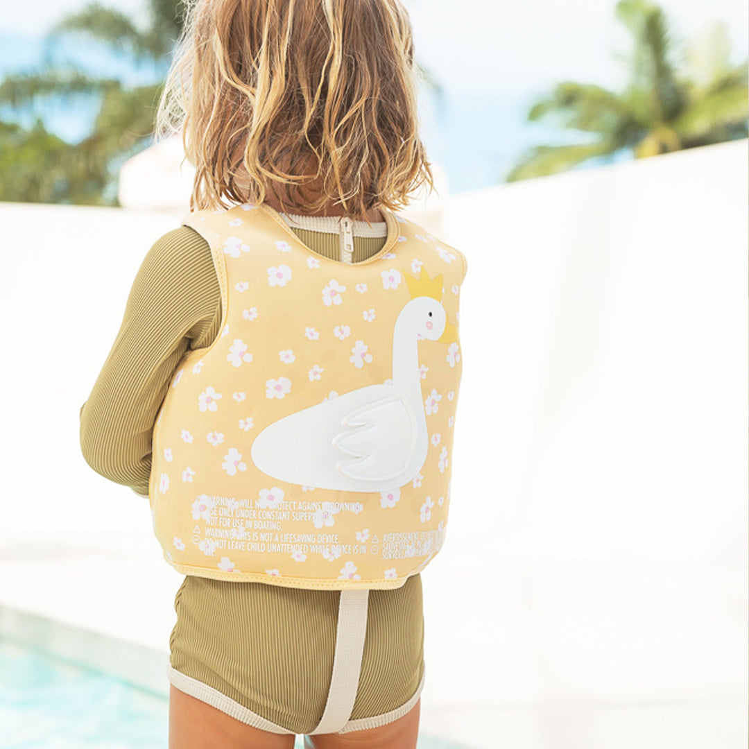 Kids Swim Vest - Princess Swan Buttercup