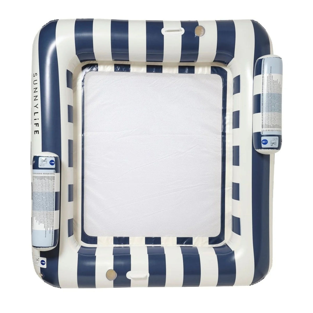 Deluxe Twin Hammock Float - Le Weekend Navy Stripe