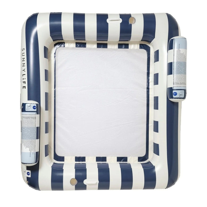 Deluxe Twin Hammock Float - Le Weekend Navy Stripe
